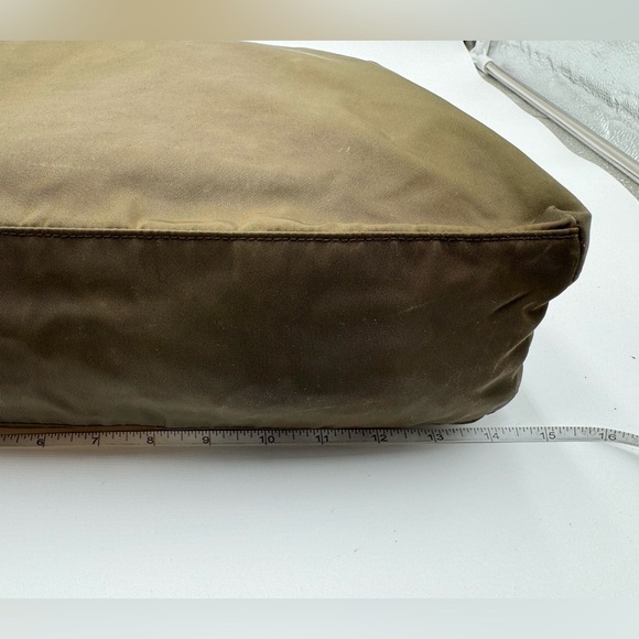 Prada - Authentic - Canvas Olive colored Shoulder /Tote Bag - Picture 8 of 16
